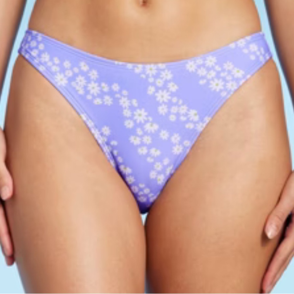 Wild Fable Cheeky Lavender Floral Bikini Bottom